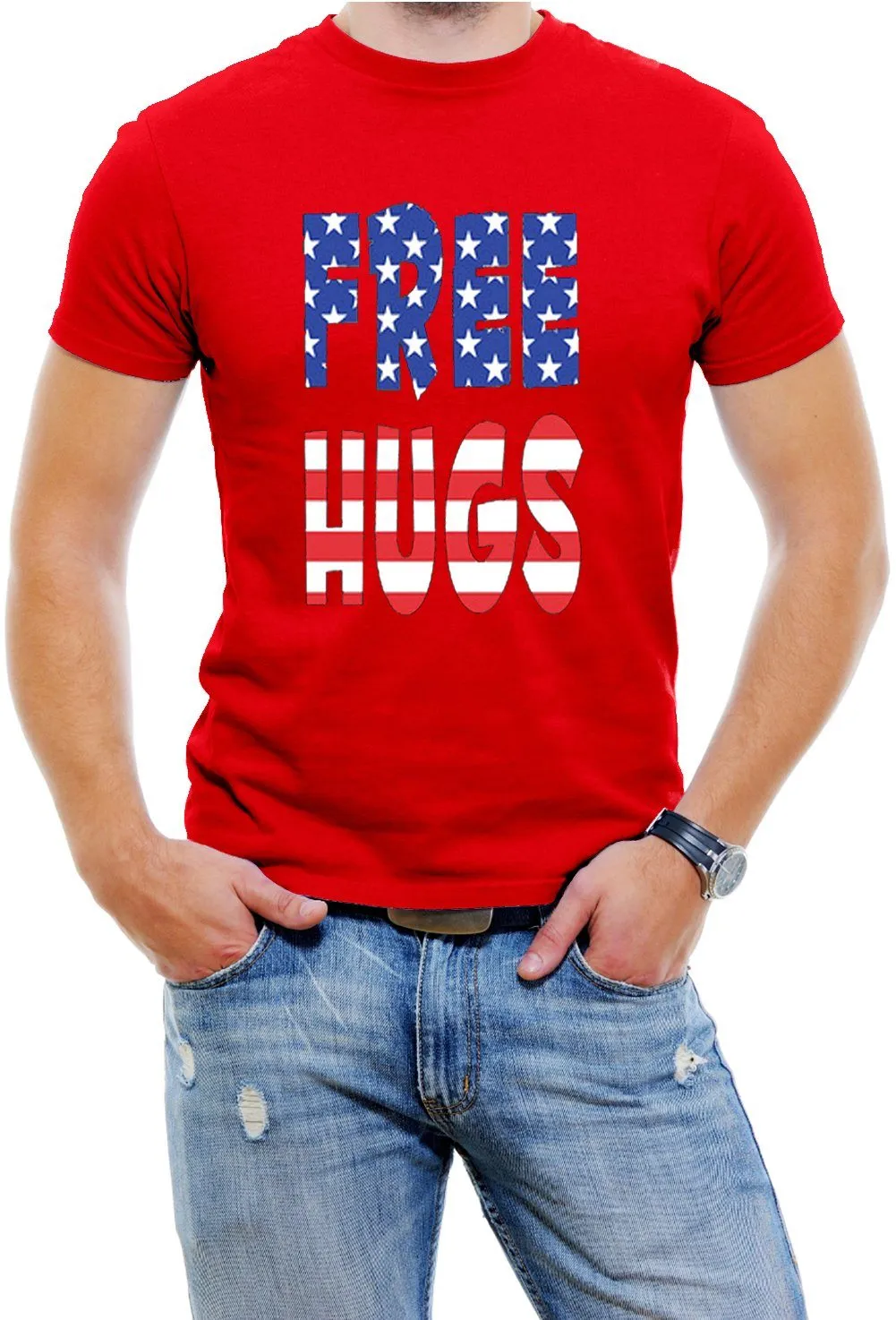 Free Hugs USA Men T-Shirt