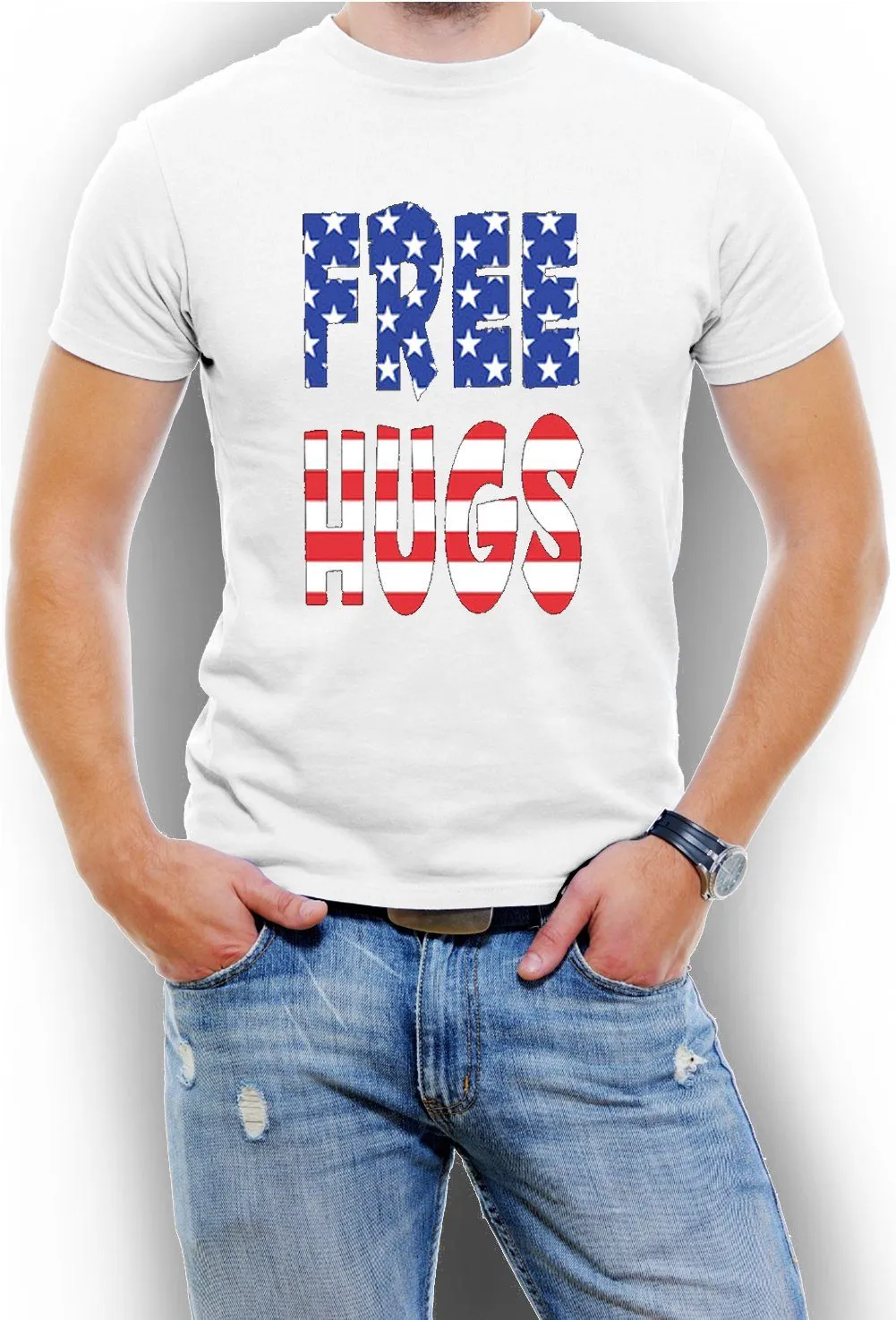 Free Hugs USA Men T-Shirt
