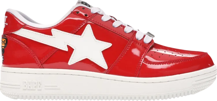 Ghostbusters x Bapesta Low Red Baby Milo Sneakers, red