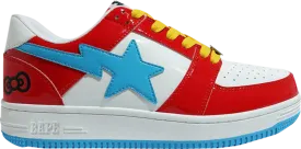 Hello Kitty x Bapesta Low Baby Milo Sneakers, red