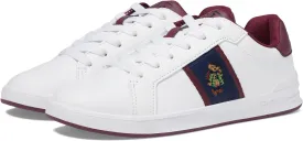 Heritage Court II Bear Polo Ralph Lauren Sneakers, White/Wine