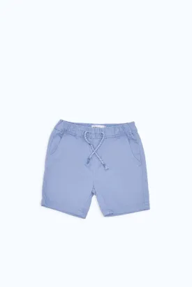 Infant Boys Blue Twill Short Pull On