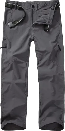 Kids' Cargo Pants, Youth Boys' Hiking Casual Outdoor Quick Dry Boy Scout Pants