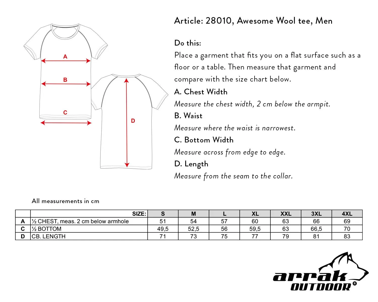 Mens Short Sleeve Tops Made from Merino Wool and Bamboo