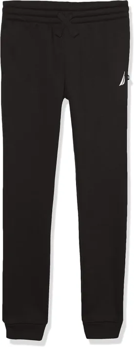 Nautica Boys' Pull-on Fleece Jogger Sweatpant, Drawstring Closure